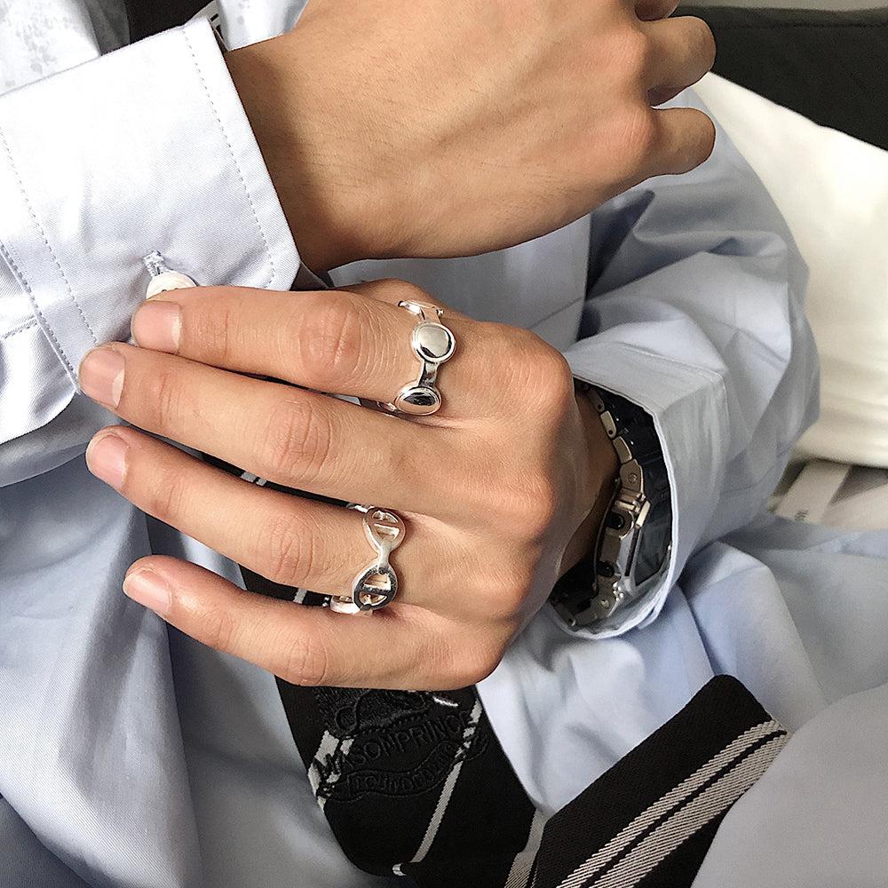 Silver Oval Ring