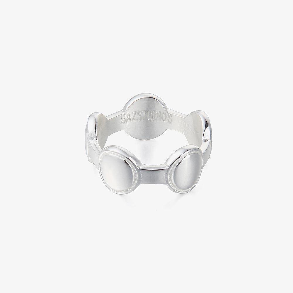 Silver Oval Ring