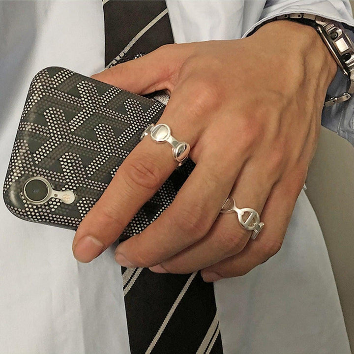 Silver Oval Ring