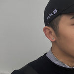 Silver Screw Ear Studs