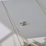 Silver Screw Ear Studs