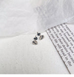 Silver Screw Ear Studs