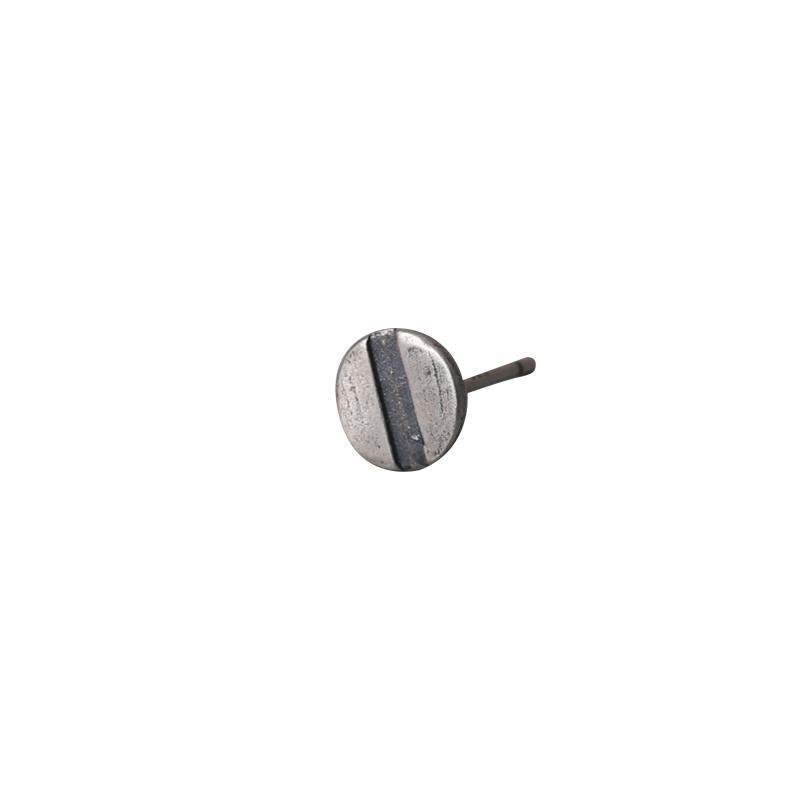 Silver Screw Ear Studs