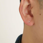 Small Round Stud Earrings