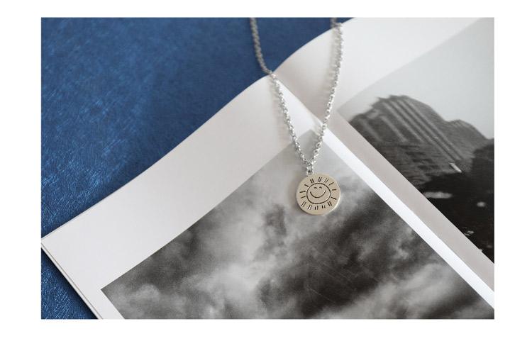 Smiley Sun Pendant Necklace