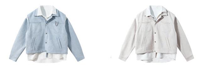 Spring Contrast Color Double-Side Jacket