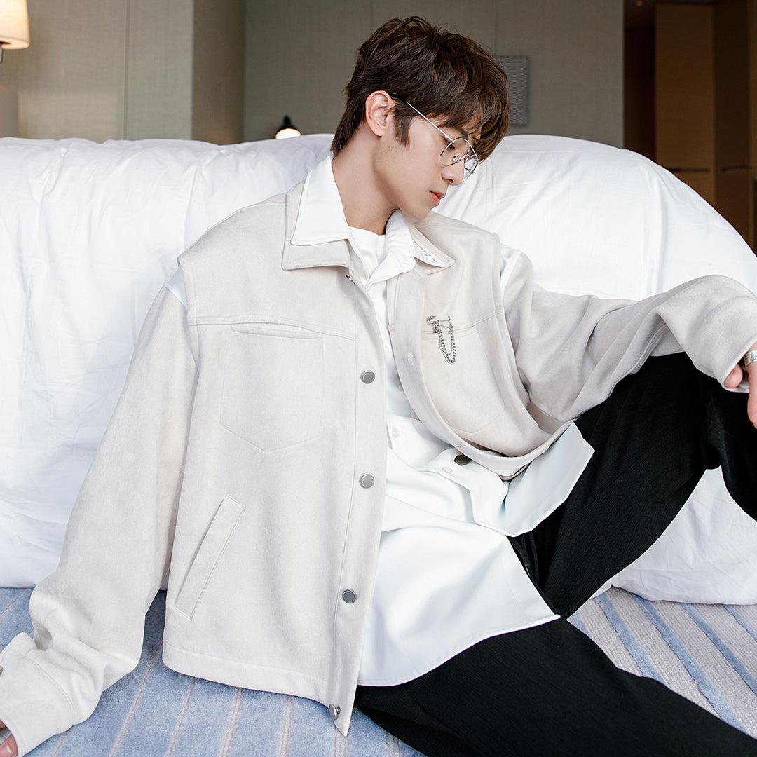 Spring Contrast Color Double-Side Jacket