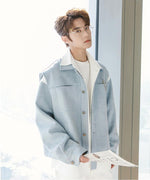 Spring Contrast Color Double-Side Jacket