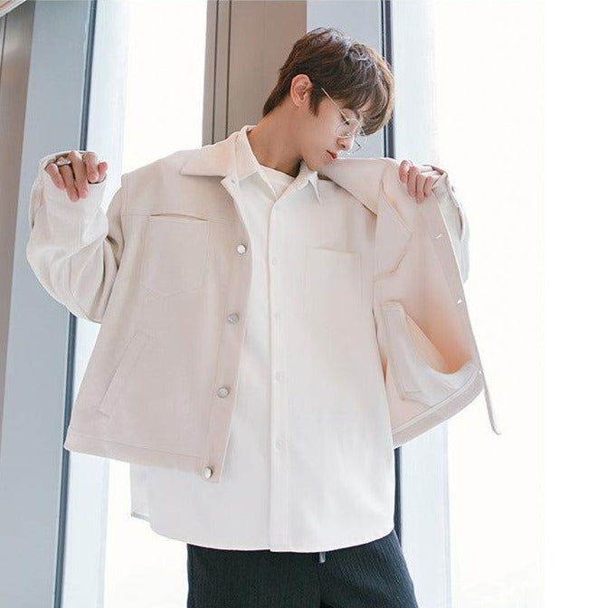 Spring Contrast Color Double-Side Jacket