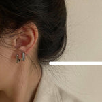 Square Fashion Ear Buckles