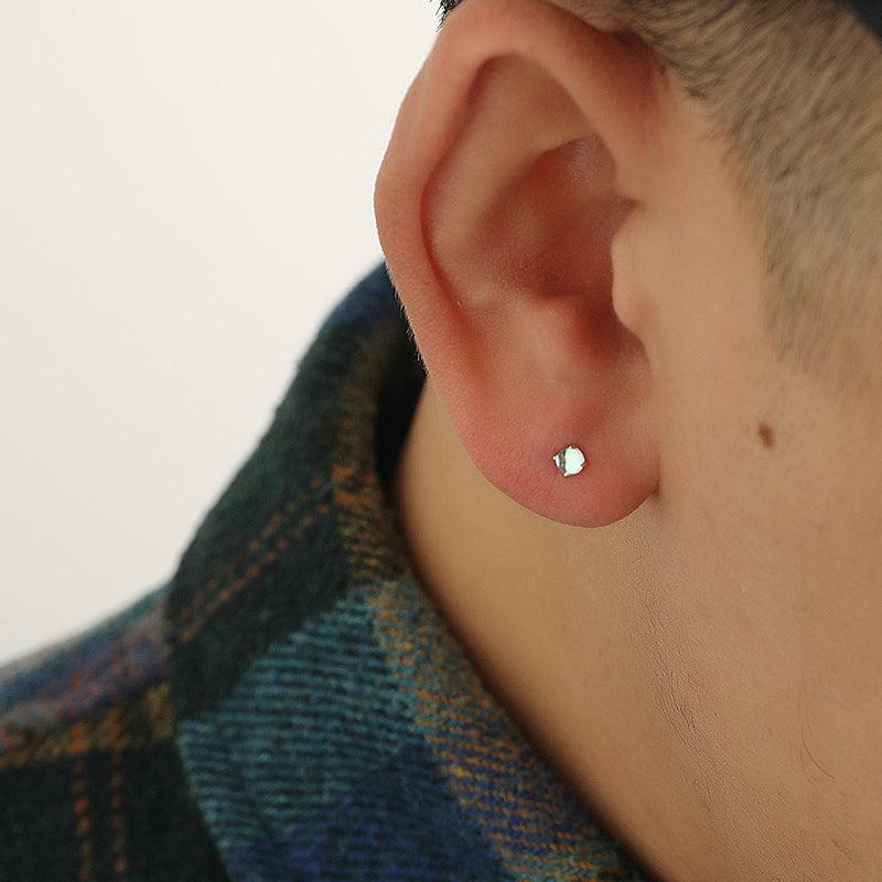 Square Glass Stud Earrings