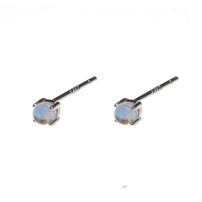Square Glass Stud Earrings