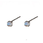 Square Glass Stud Earrings