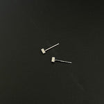 Square Metal Ear Studs