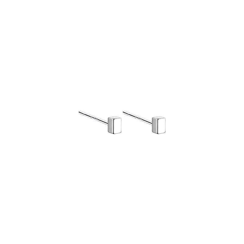Square Metal Ear Studs