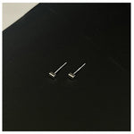 Square Metal Ear Studs