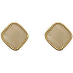 Square Opal Earrings