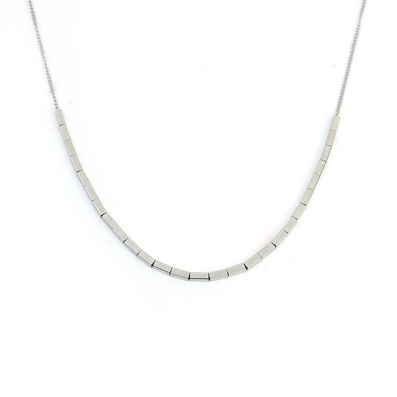 Square Stitching Necklace
