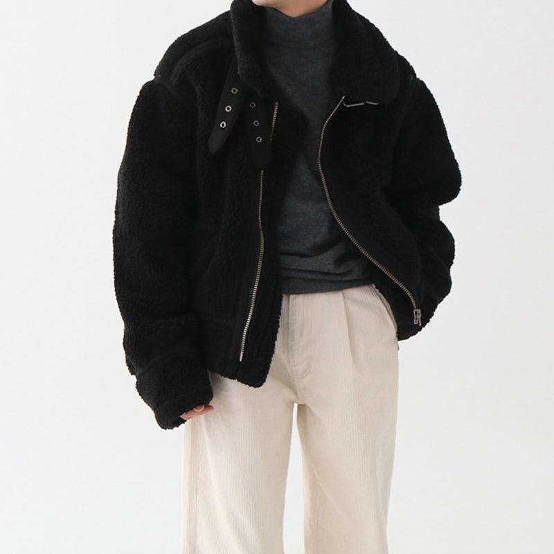 Stand Collar Fleece Jacket