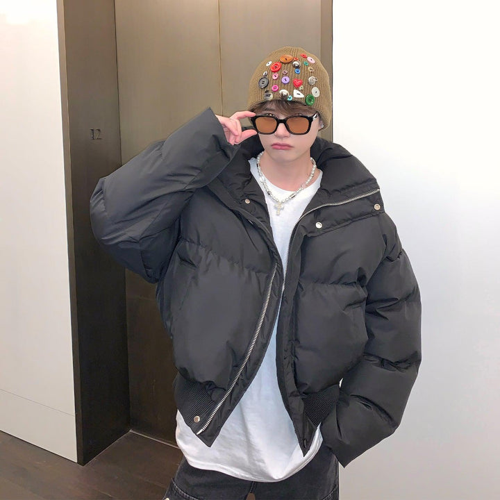 Stand Collar Short Puffer Jacket