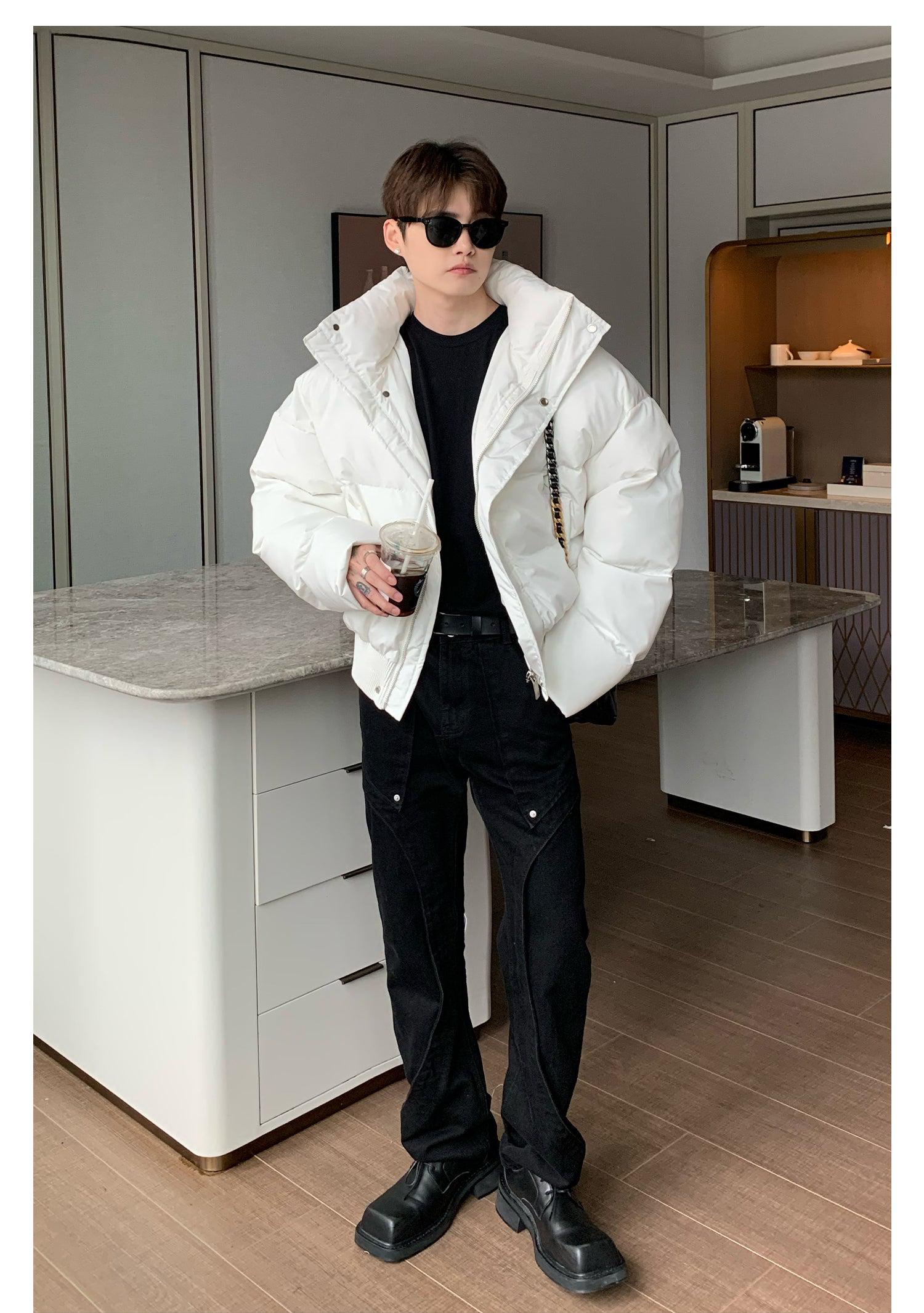 Stand-up Collar Short Padded Jacket