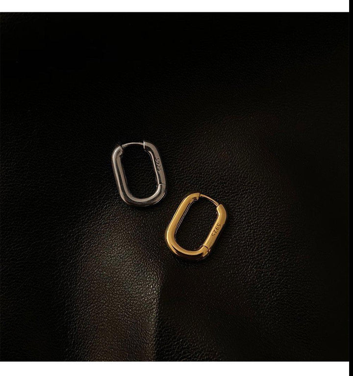 Sterling Silver U-Shaped Earrings