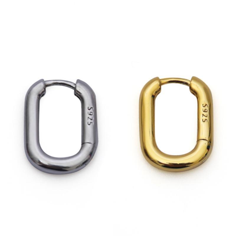 Sterling Silver U-Shaped Earrings