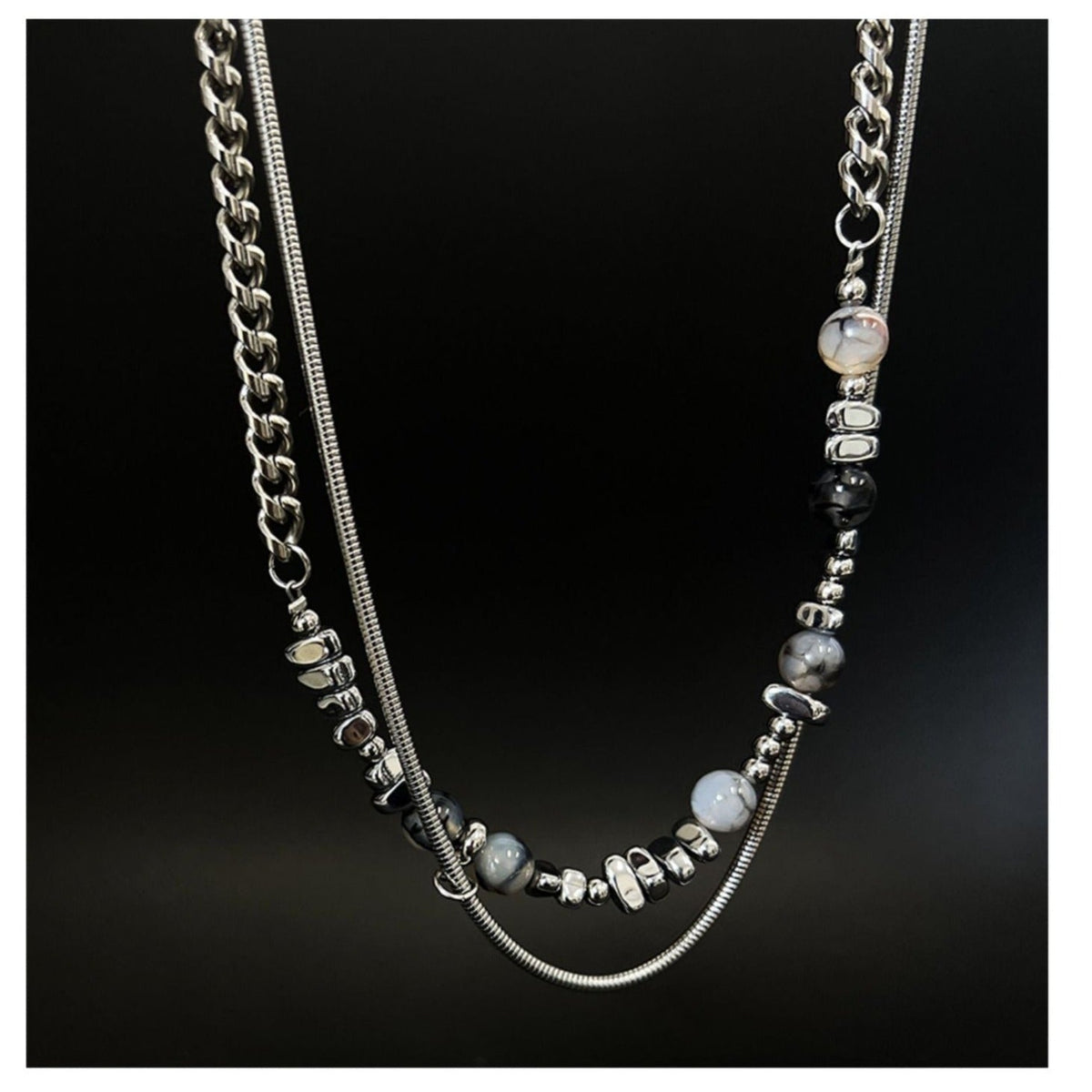 Stitching Beads Necklace