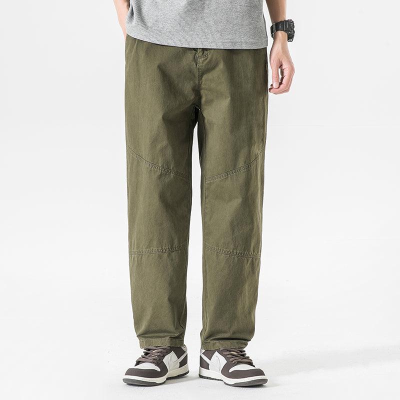 Straight Cotton Cargo Pants