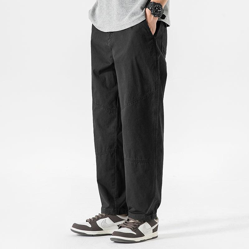 Straight Cotton Cargo Pants
