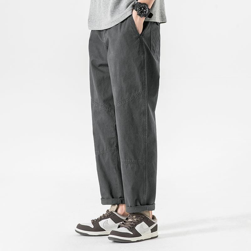 Straight Cotton Cargo Pants