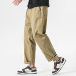 Straight Cotton Cargo Pants