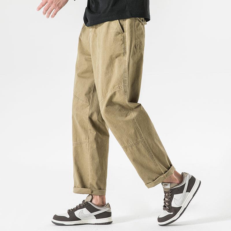 Straight Cotton Cargo Pants