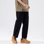 Straight Cotton Casual Pants