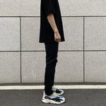 Straight Elastic Slim Ripped Jeans