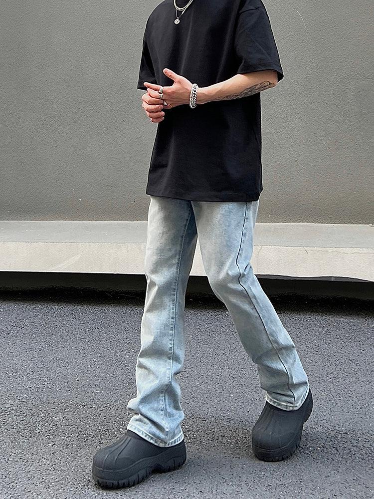Straight Flare Light Blue Jeans