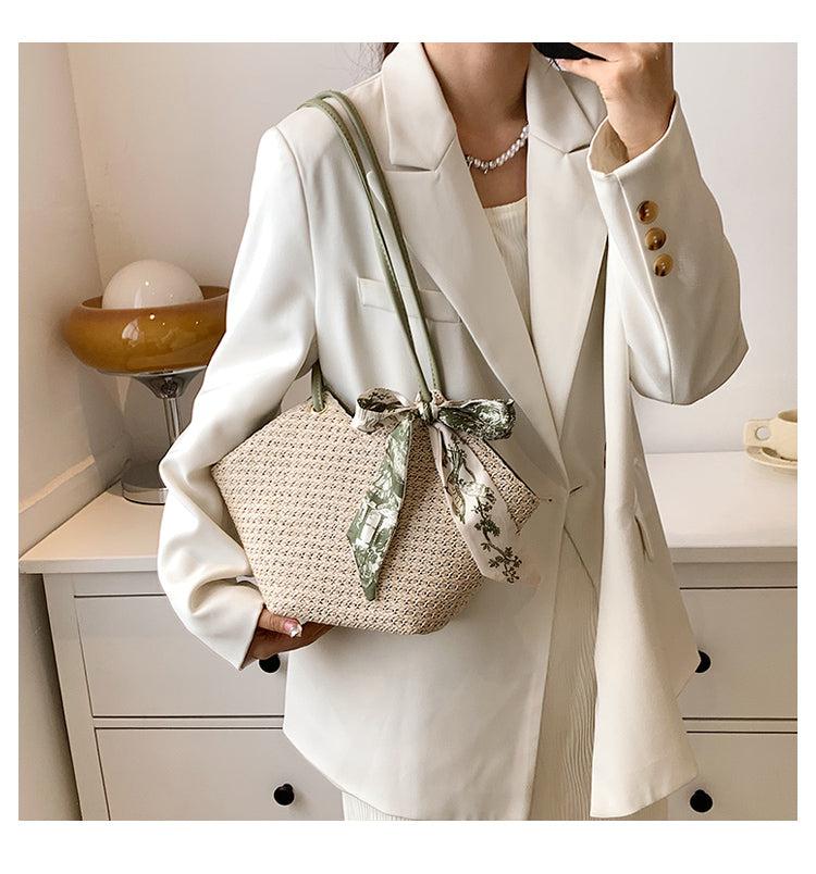 Straw Shoulder Bag