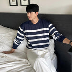 Stripe Long-Sleeved Sweater