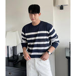 Stripe Long-Sleeved Sweater