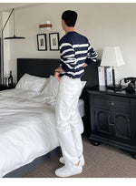 Stripe Long-Sleeved Sweater