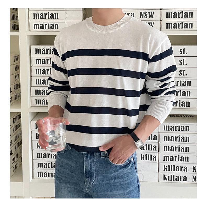 Stripe Long-Sleeved Sweater