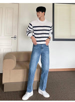 Stripe Long-Sleeved Sweater