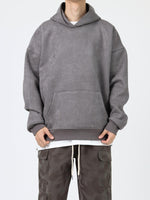 Suede Hooded Sweater