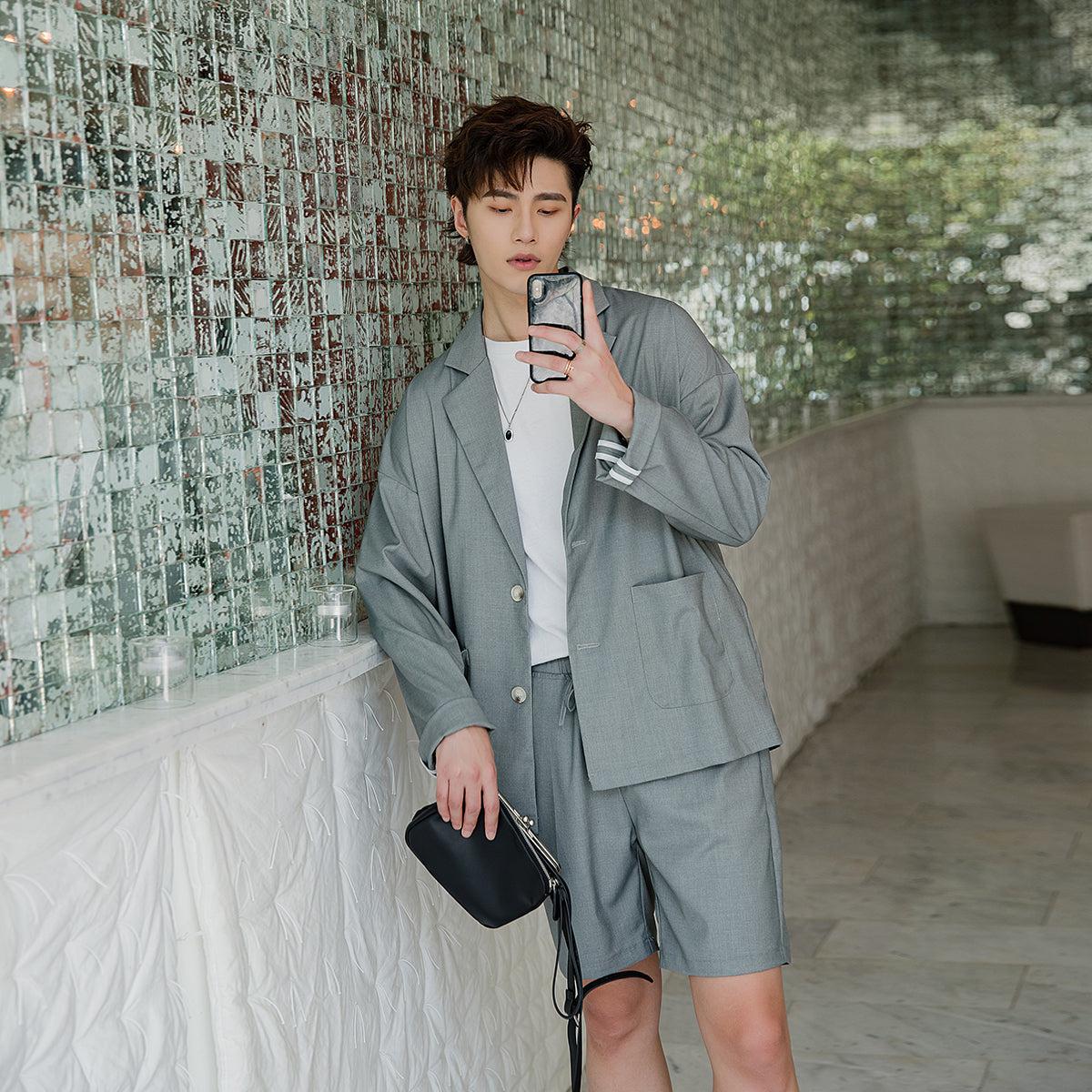 Summer Stripe Suit – The Korean Fashion