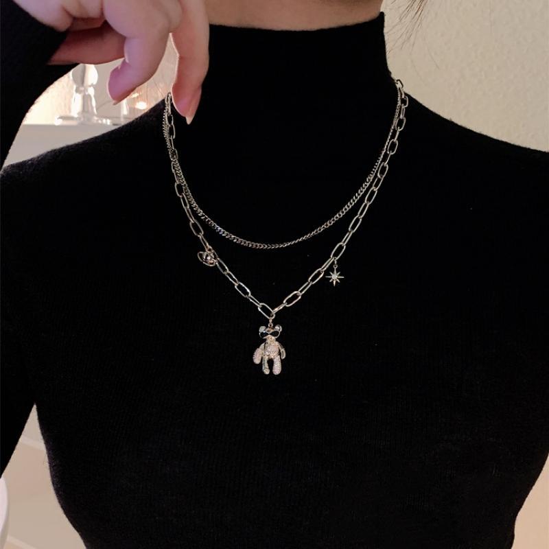 Sunglasses Bear Necklace