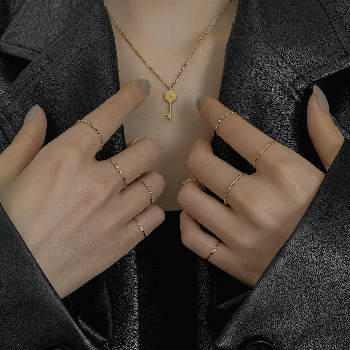 Super Thin Stacking Ring Suit