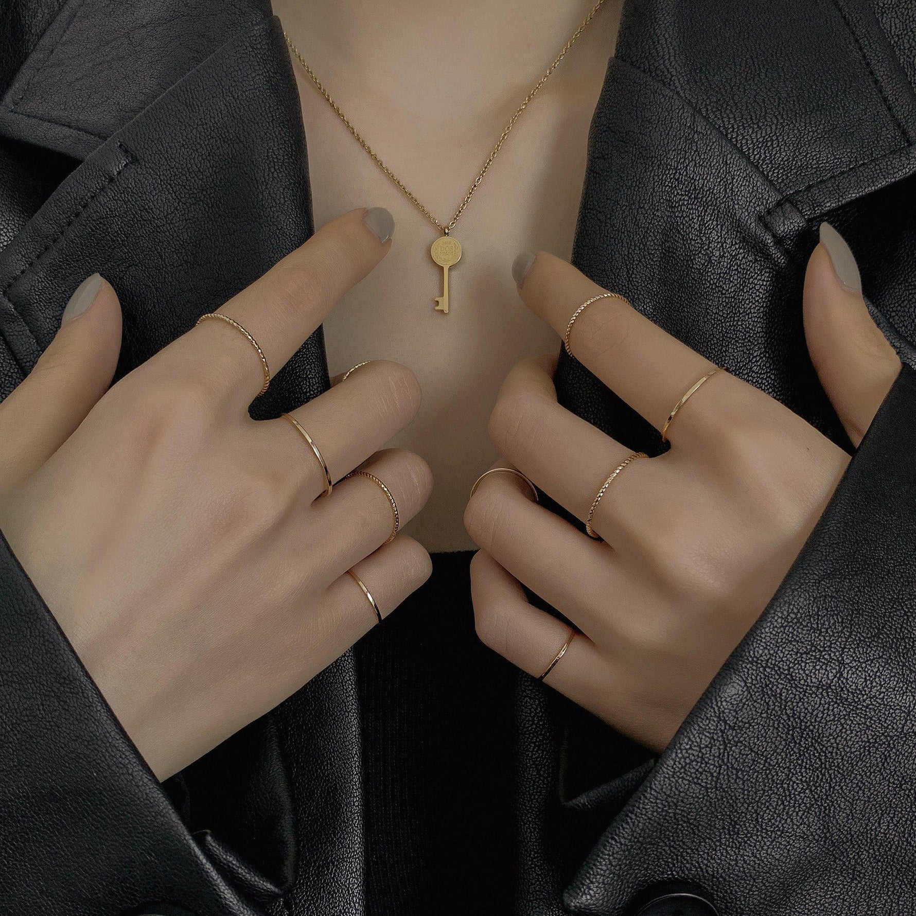 Super Thin Stacking Ring Suit