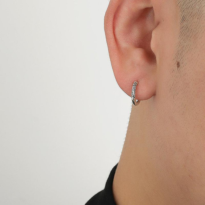 Textured Hoop Earrings