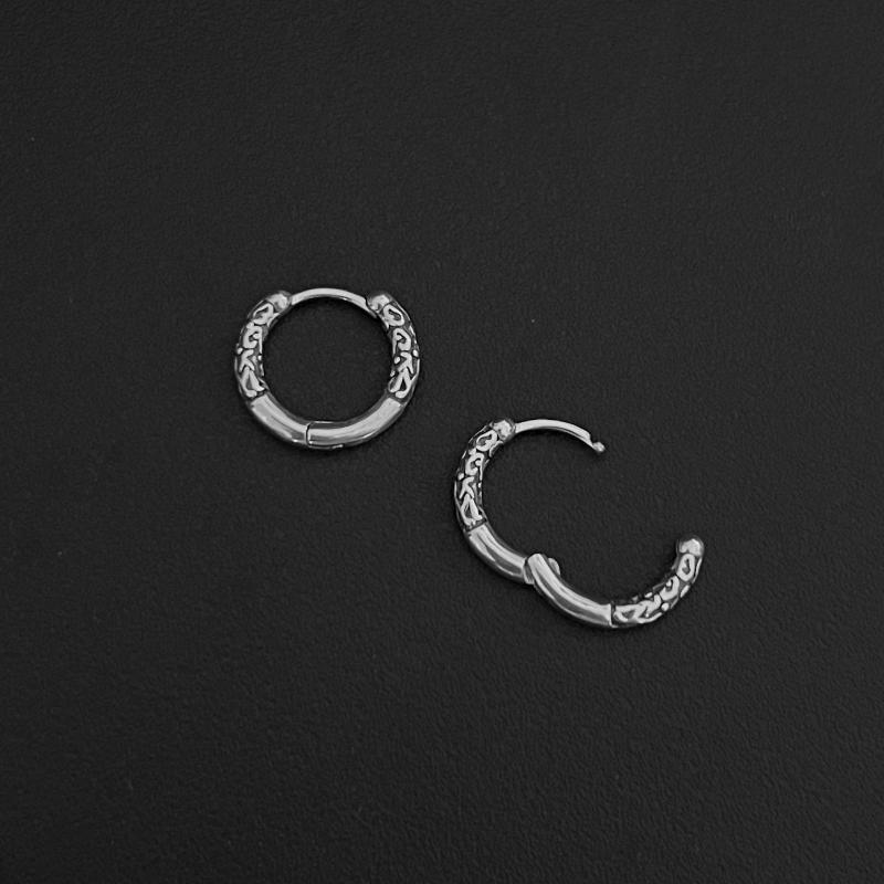 Textured Hoop Earrings