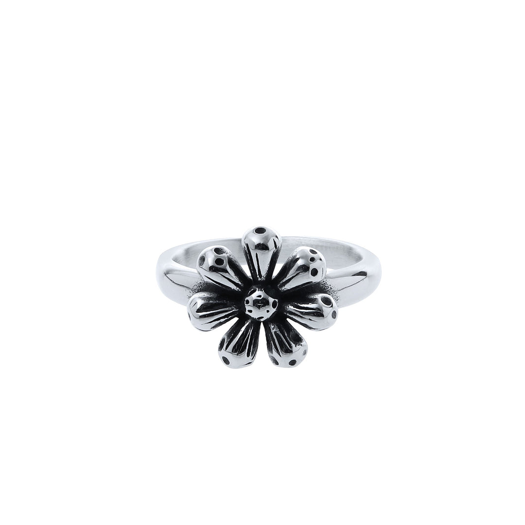 Three-dimensional Flower Vintage Ring